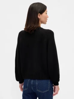 Cotton-Blend Relaxed Crewneck Sweater