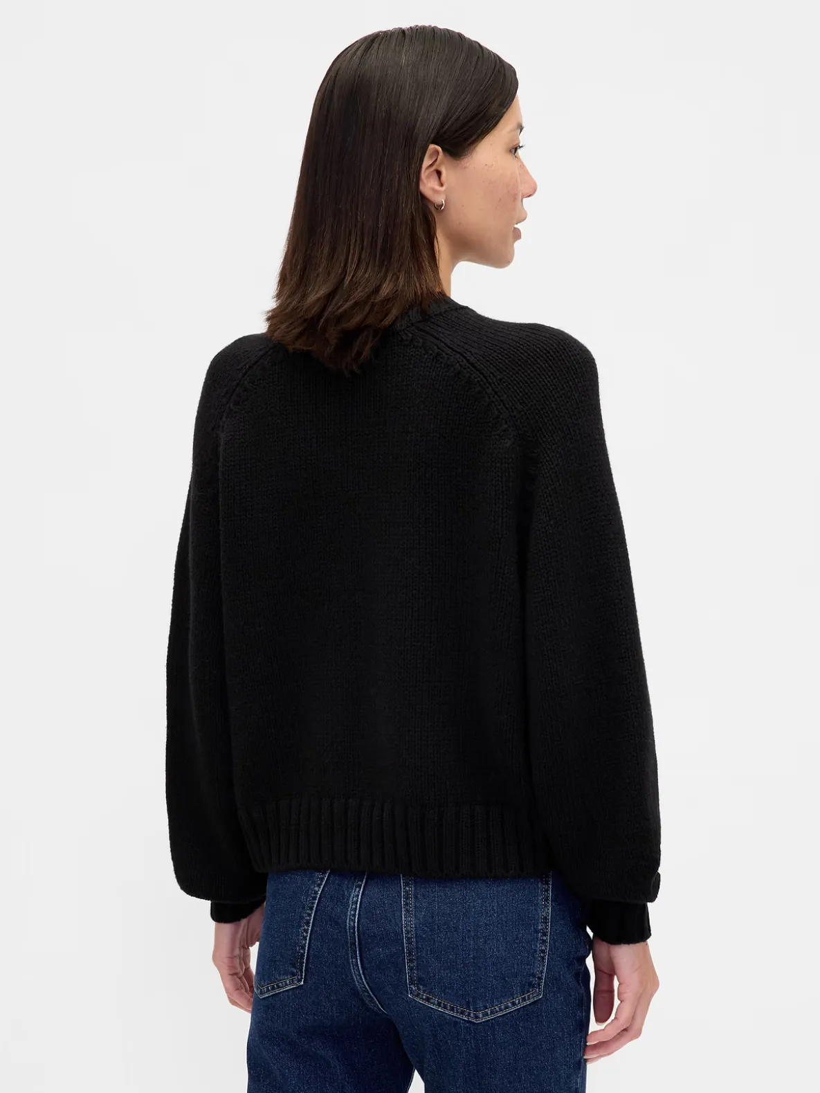 Cotton-Blend Relaxed Crewneck Sweater