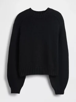 Cotton-Blend Relaxed Crewneck Sweater