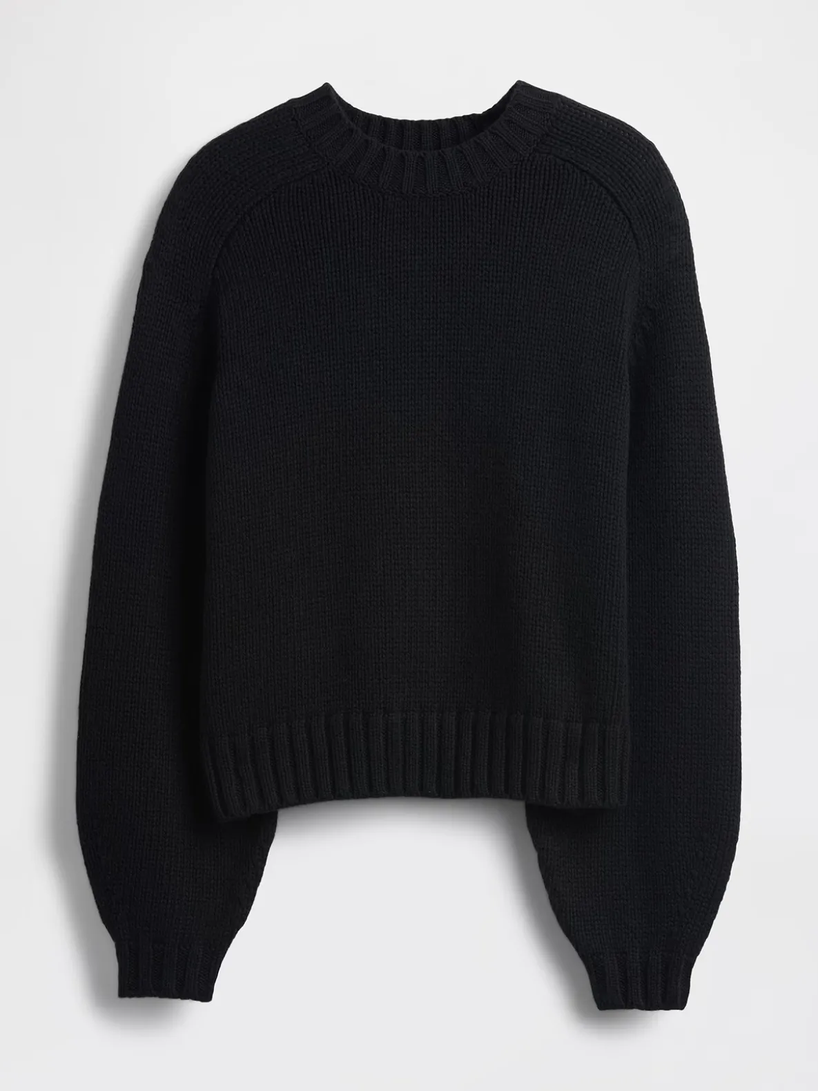 Cotton-Blend Relaxed Crewneck Sweater