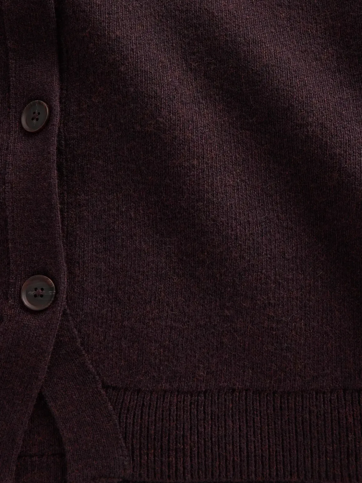 Cotton-Blend Relaxed V-Neck Cardigan Sweater