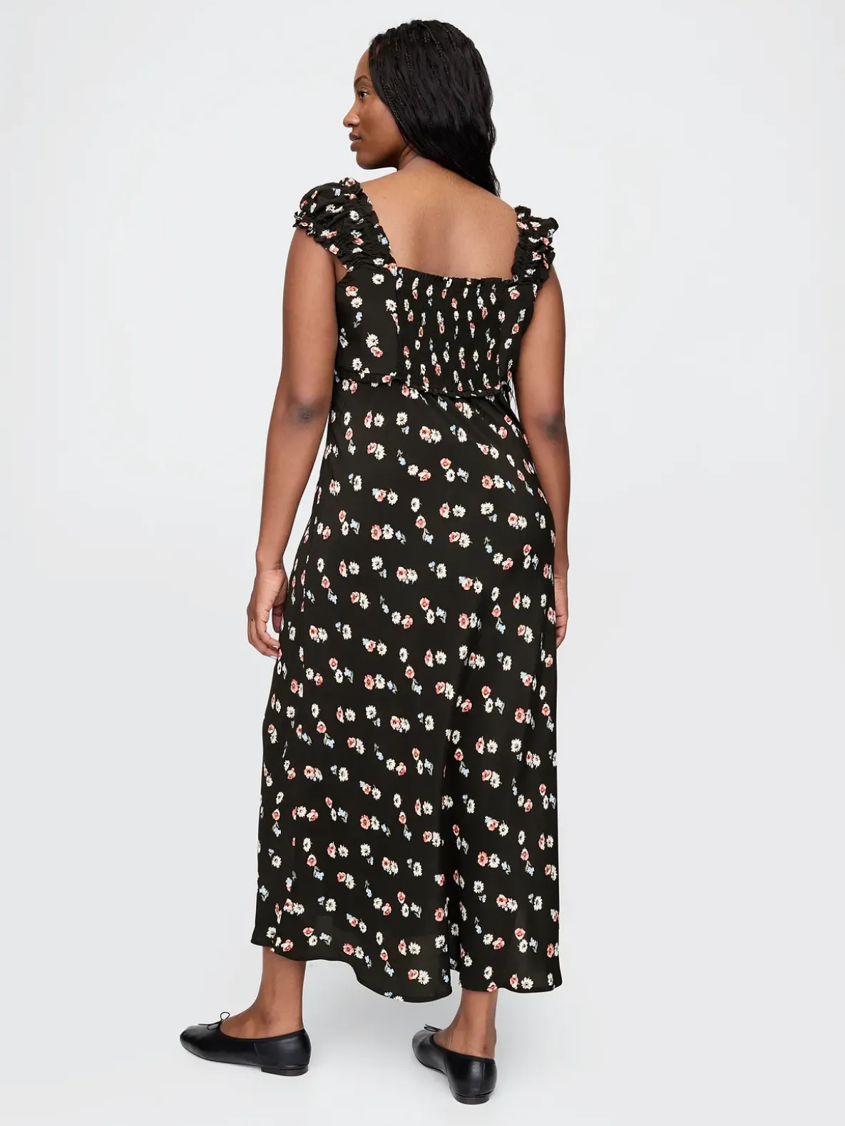 Crepe Sweetheart Maxi Dress