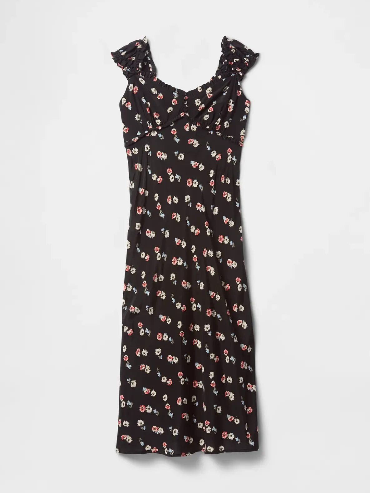 Crepe Sweetheart Maxi Dress