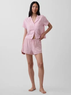 Crinkle Gauze Oversized PJ Shirt
