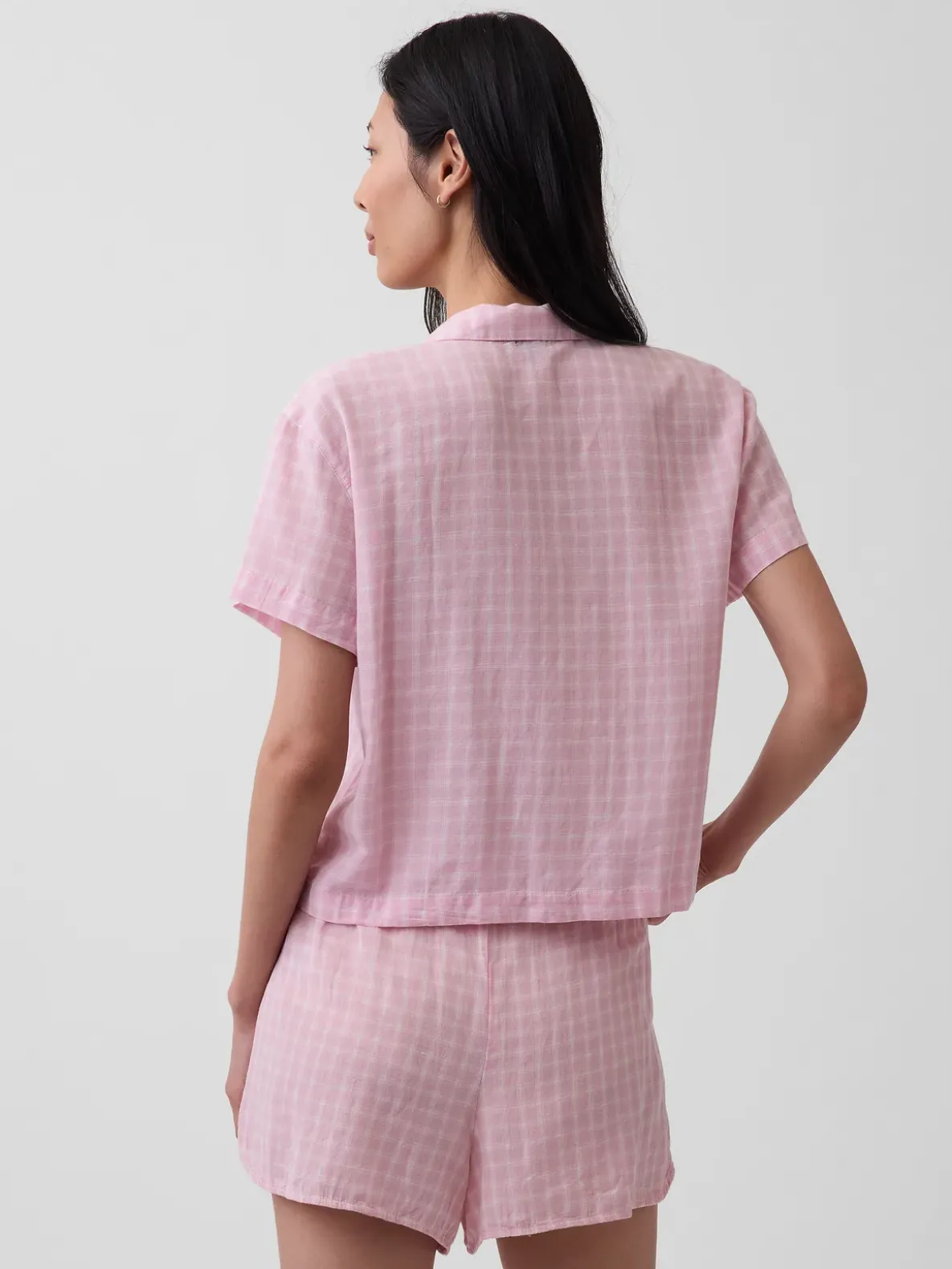 Crinkle Gauze Oversized PJ Shirt