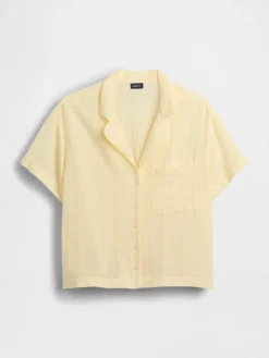Crinkle Gauze Oversized PJ Shirt