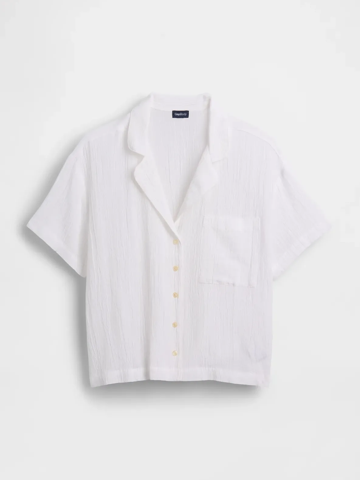 Crinkle Gauze Oversized PJ Shirt