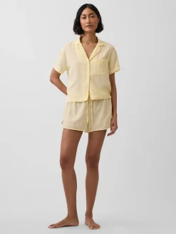 Crinkle Gauze PJ Shorts