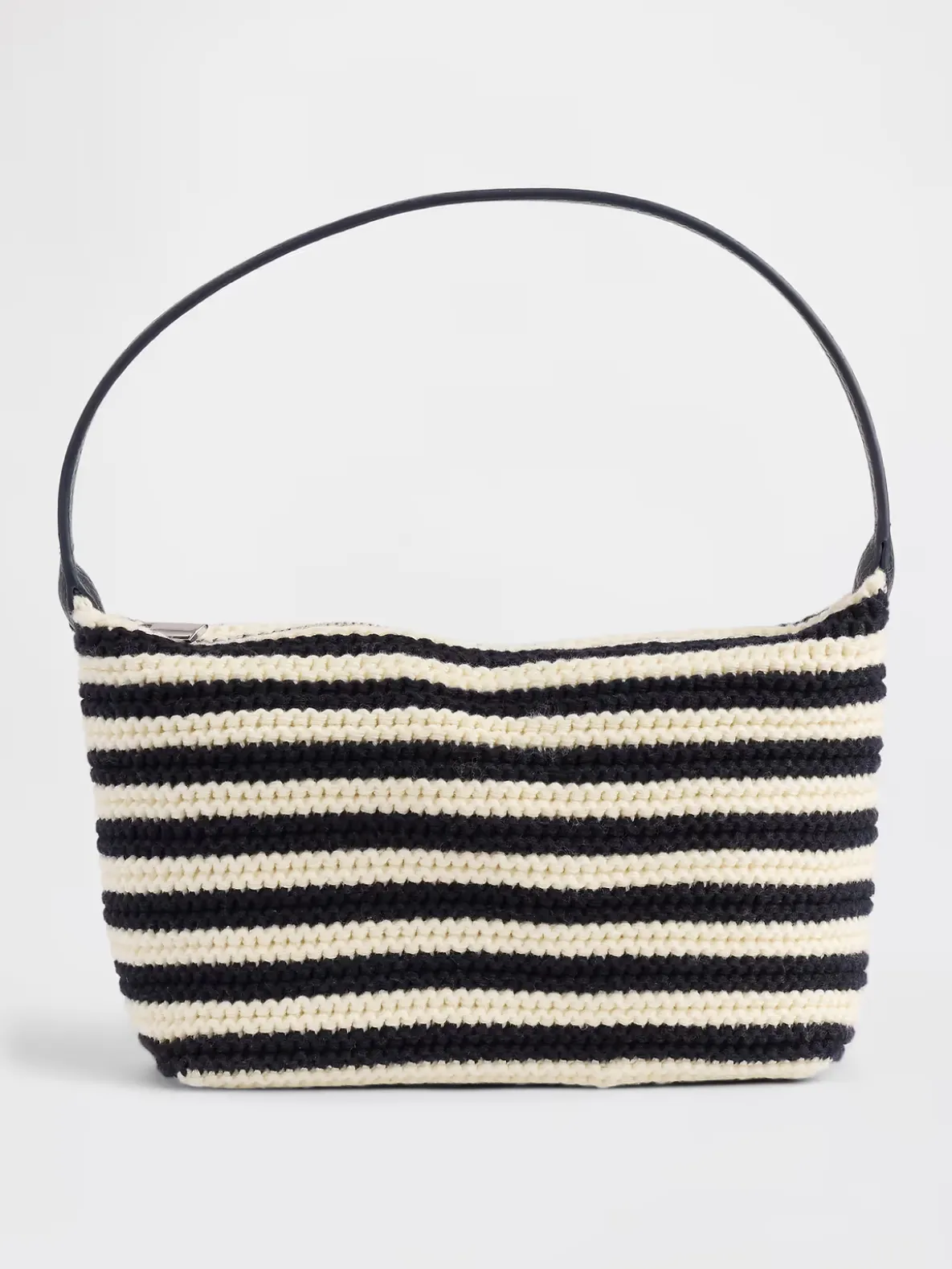 Crochet Stripe Mini Bag