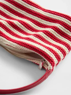 Crochet Stripe Mini Bag