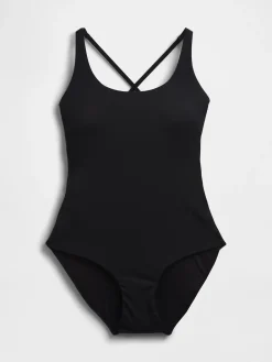 Cross-Back One-Piece Swimsuit