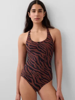 Cross-Back One-Piece Swimsuit