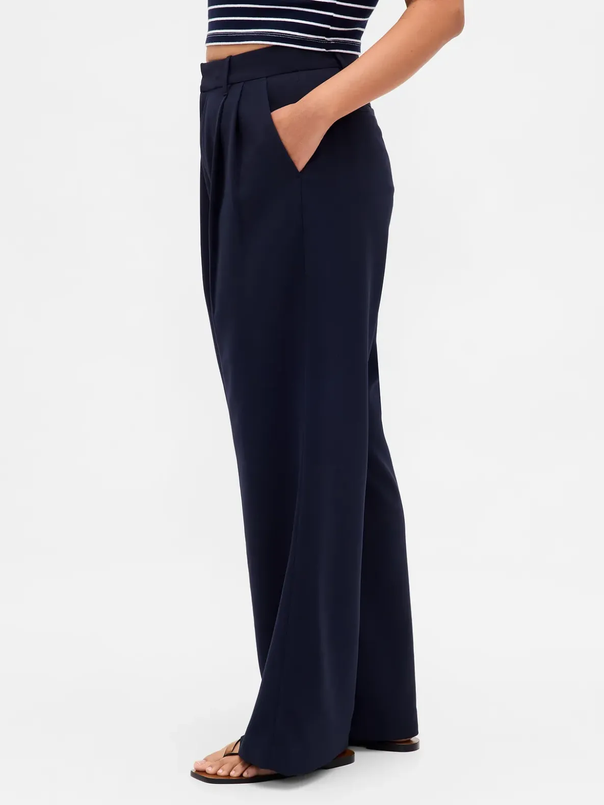 Curvy 365 High Rise Pleated Trousers