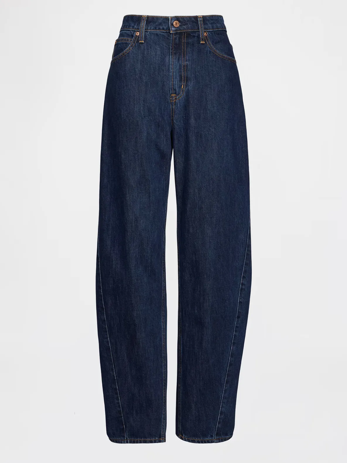 Curvy High Rise Barrel Jeans