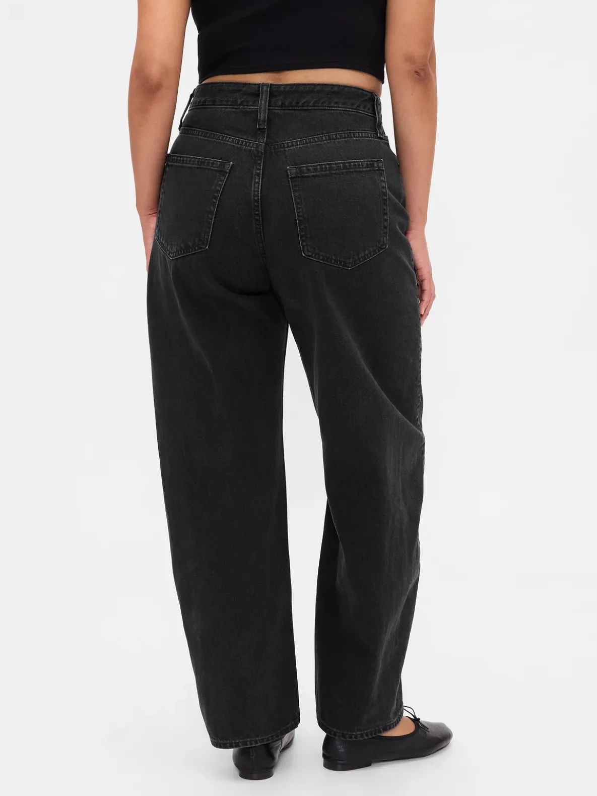 Curvy High Rise Barrel Jeans