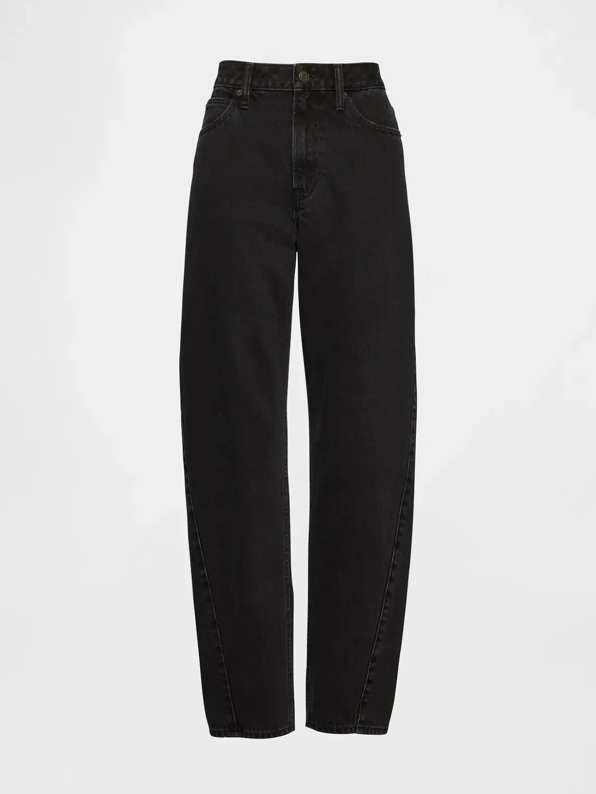 Curvy High Rise Barrel Jeans