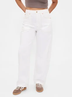 Curvy High Rise Barrel Jeans