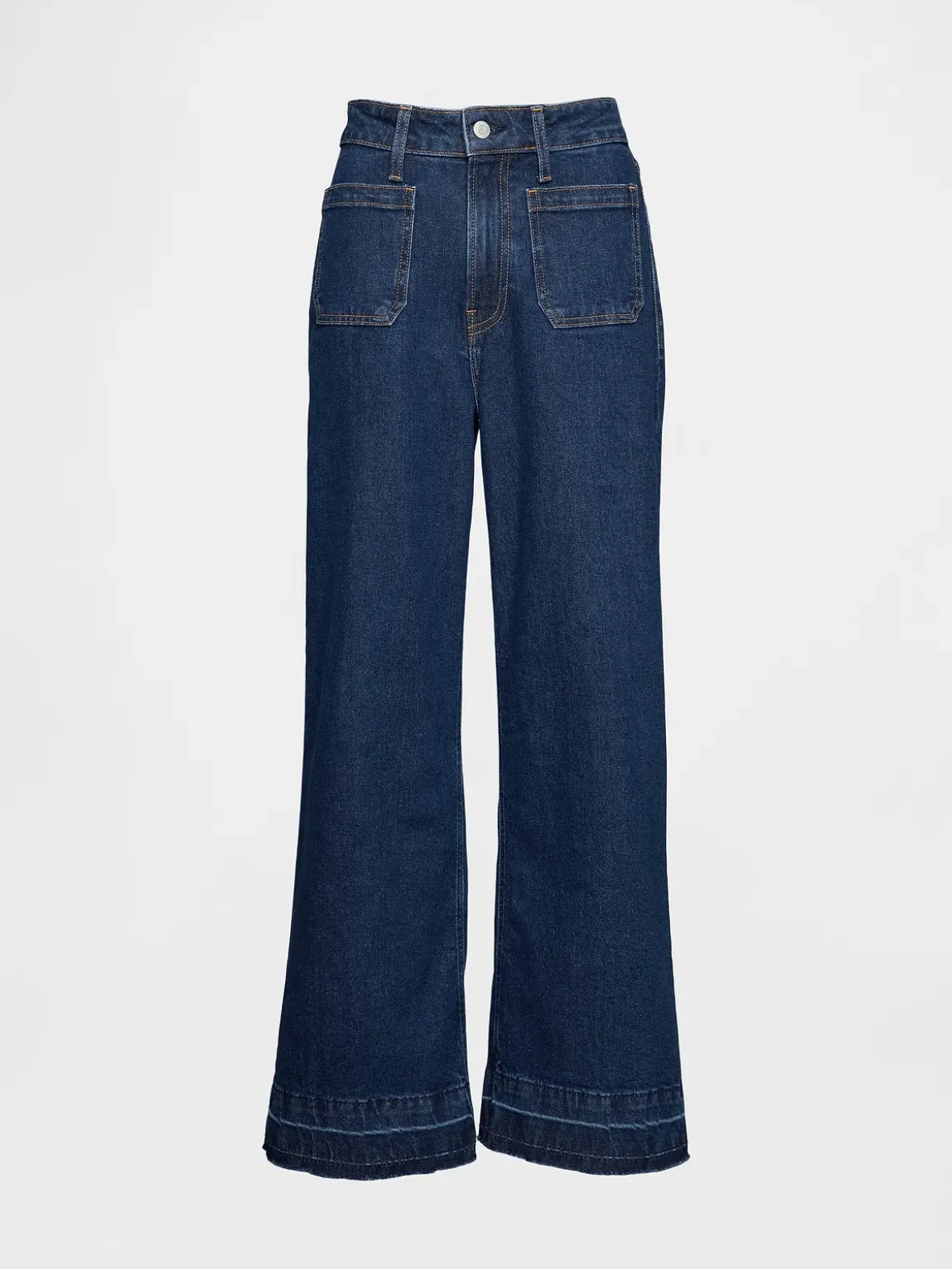 Curvy High Rise Stride Wide-Leg Ankle Jeans