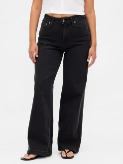 Curvy High Rise Stride Wide-Leg Jeans