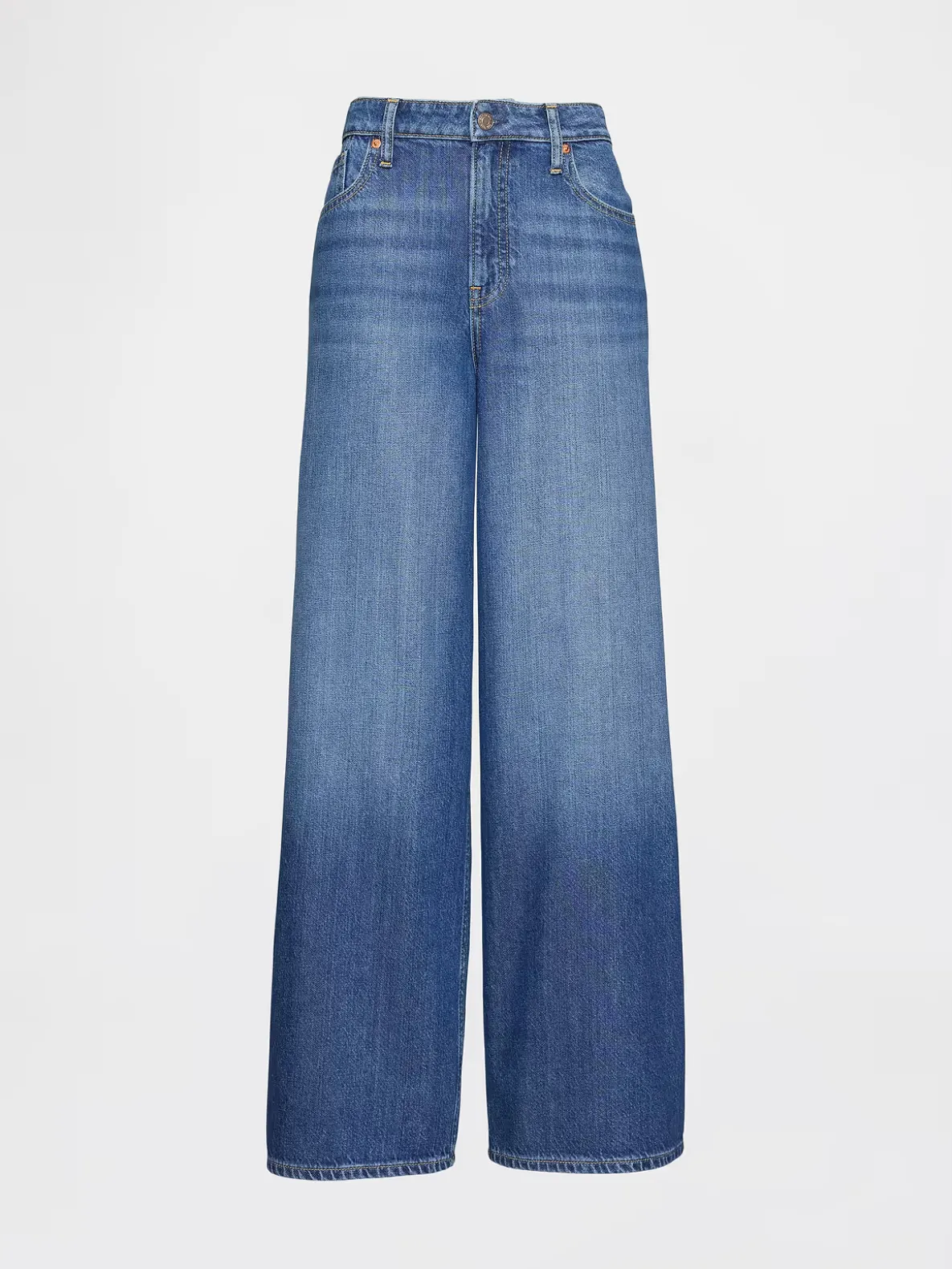Curvy Mid Rise UltraSoft Baggy Jeans