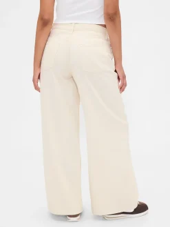 Curvy Mid Rise UltraSoft Baggy Jeans