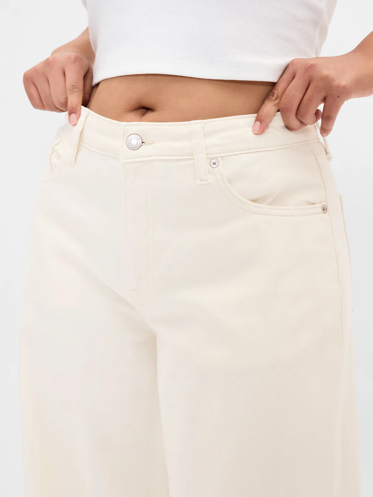 Curvy Mid Rise UltraSoft Baggy Jeans