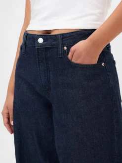 Curvy Mid Rise UltraSoft Baggy Jeans