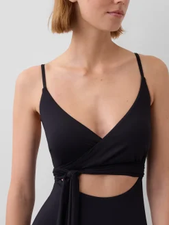 Cutout Wrap One-Piece Swimsuit