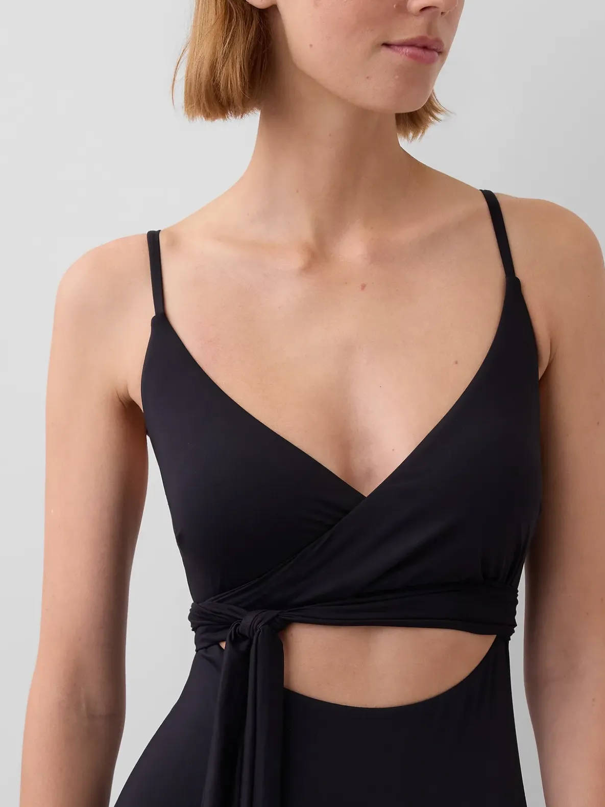 Cutout Wrap One-Piece Swimsuit