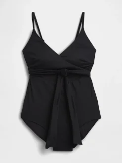 Cutout Wrap One-Piece Swimsuit
