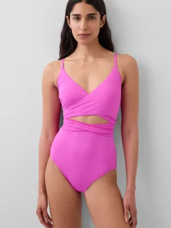 Cutout Wrap One-Piece Swimsuit