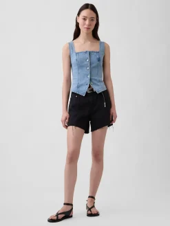 Denim Corset Top