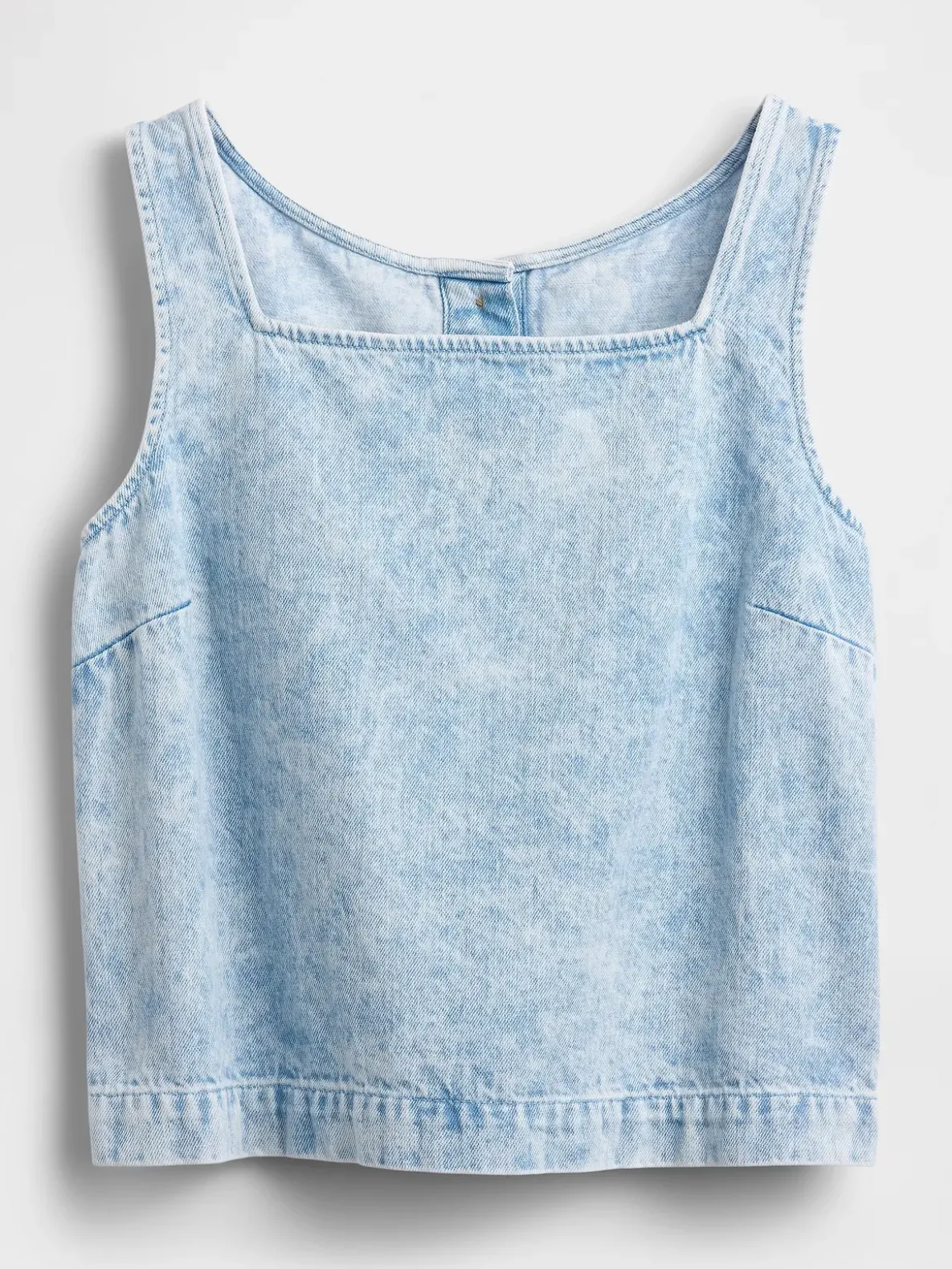 Denim Crop Shell Tank Top