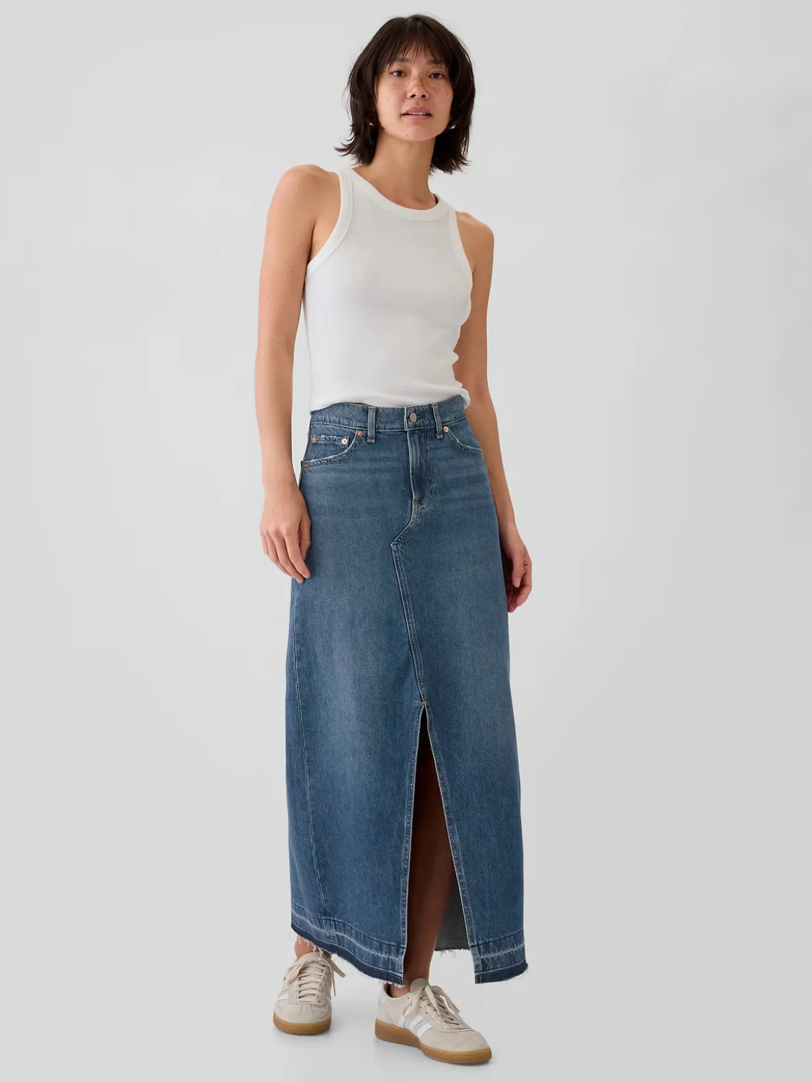 Denim Maxi Skirt