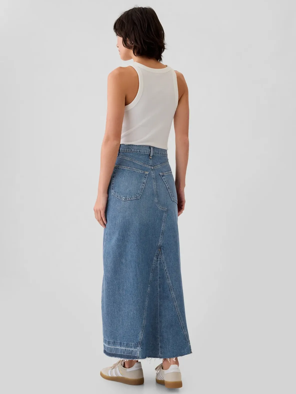 Denim Maxi Skirt