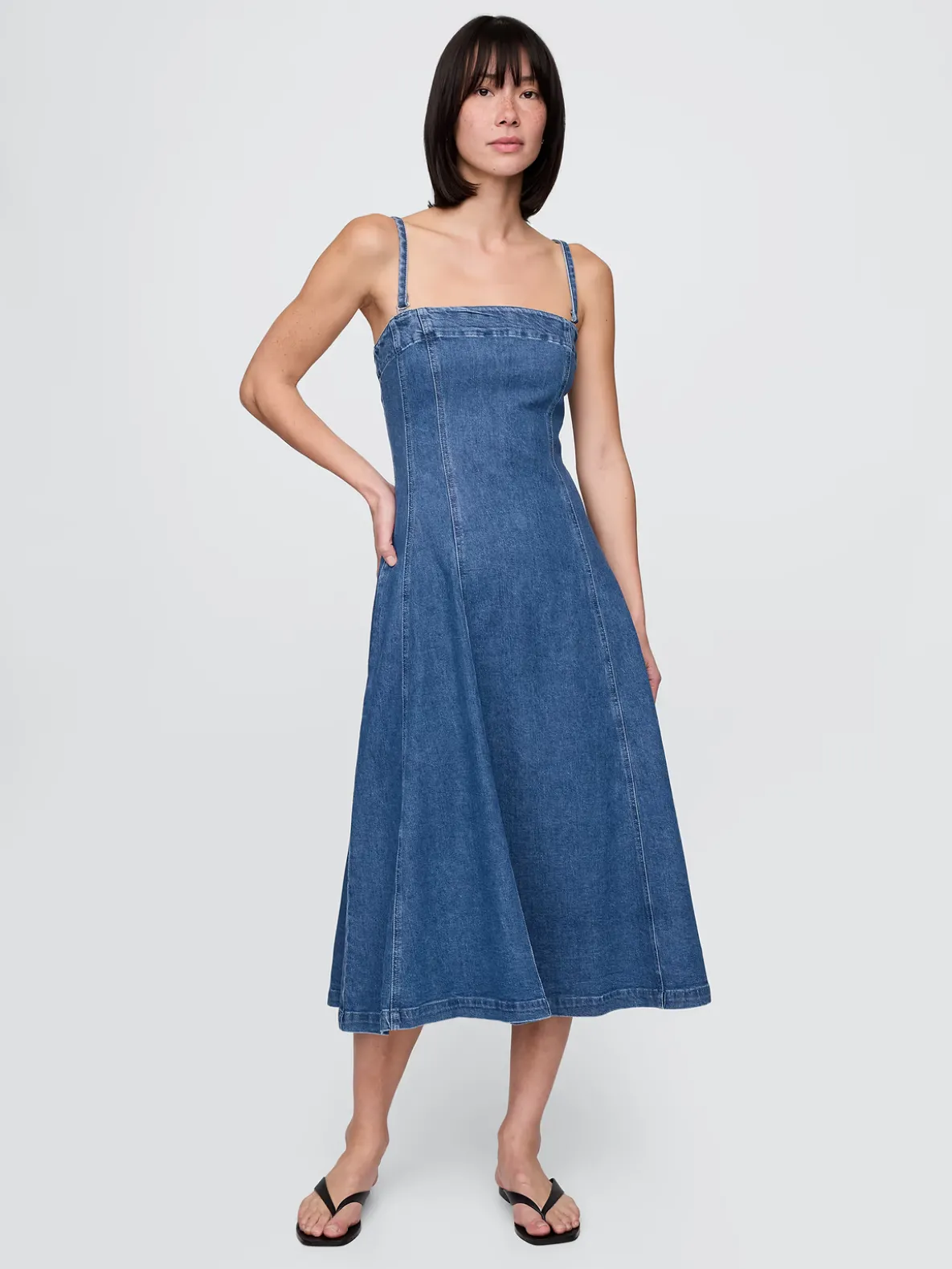 Denim Midi Dress