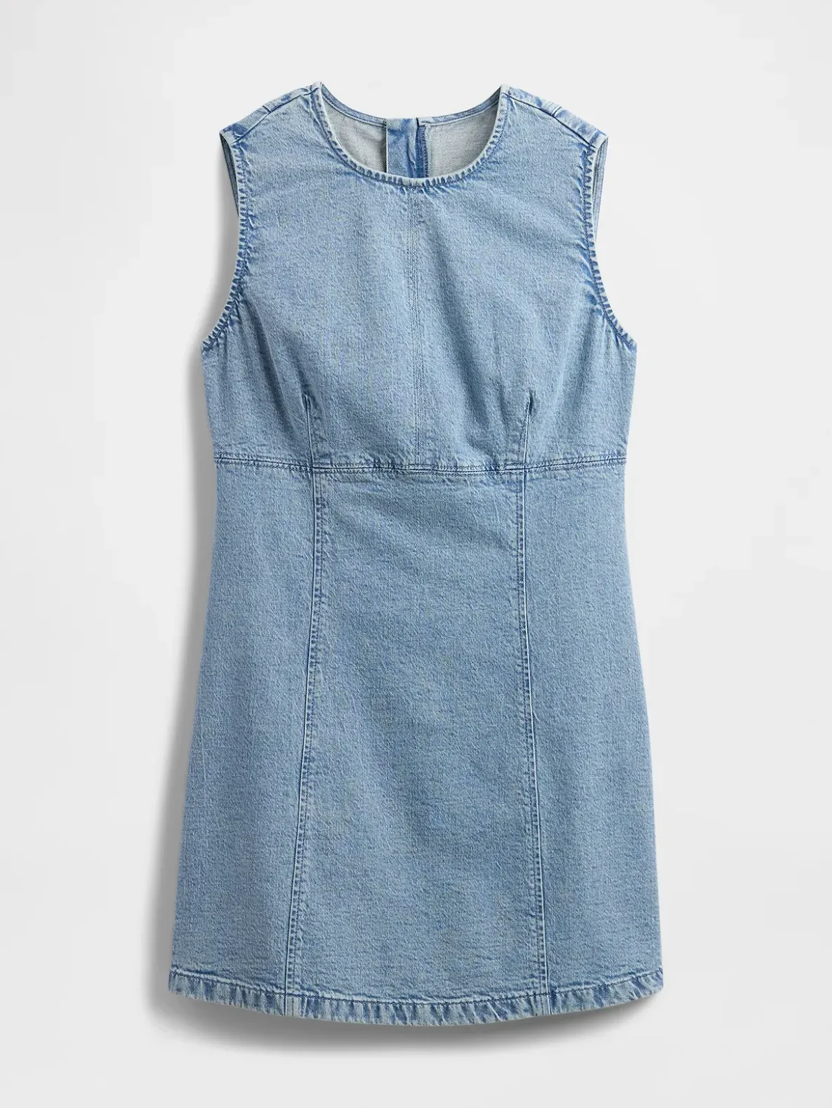 Denim Mini Shift Dress