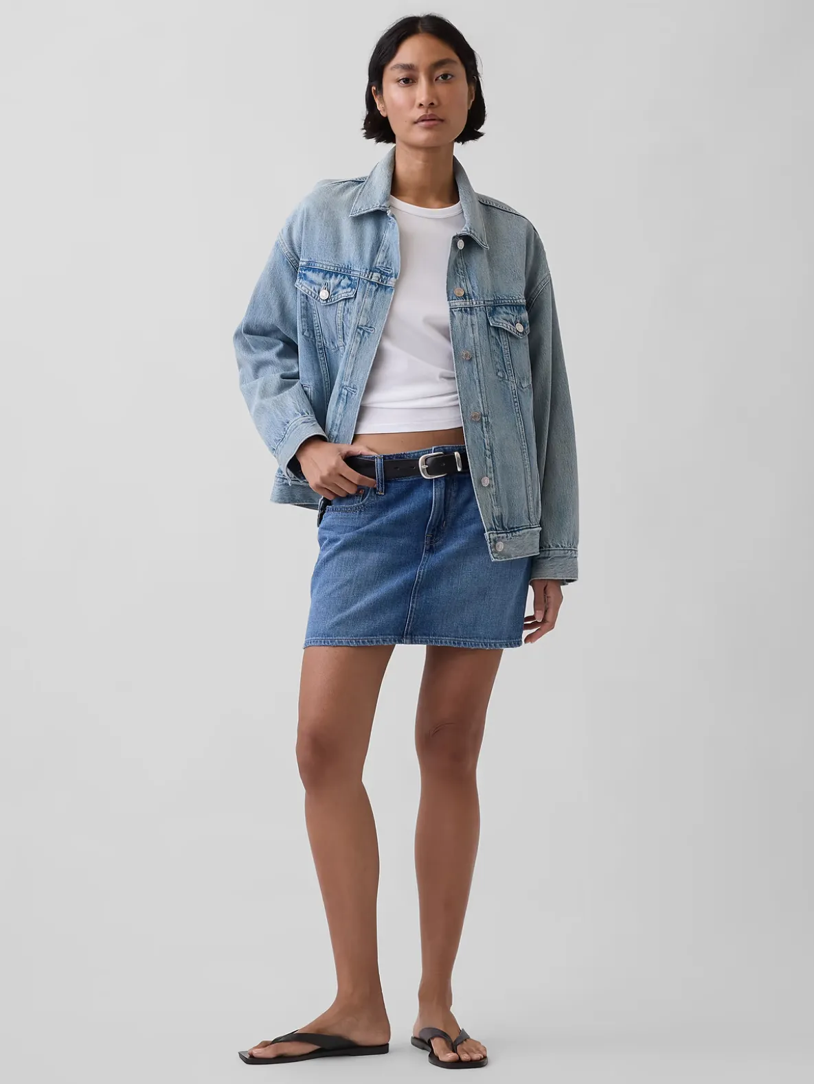 Denim Mini Skirt