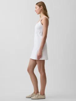 Denim Paneled Mini Dress