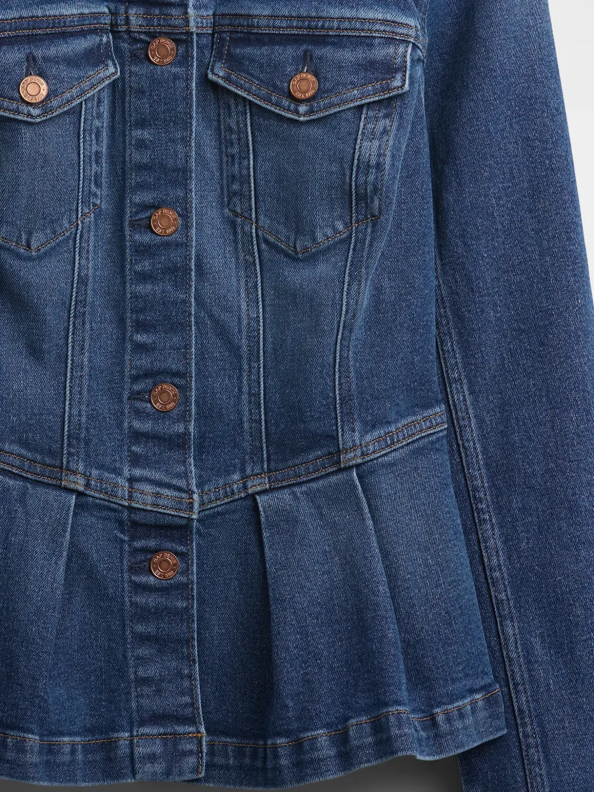 Denim Peplum Jacket