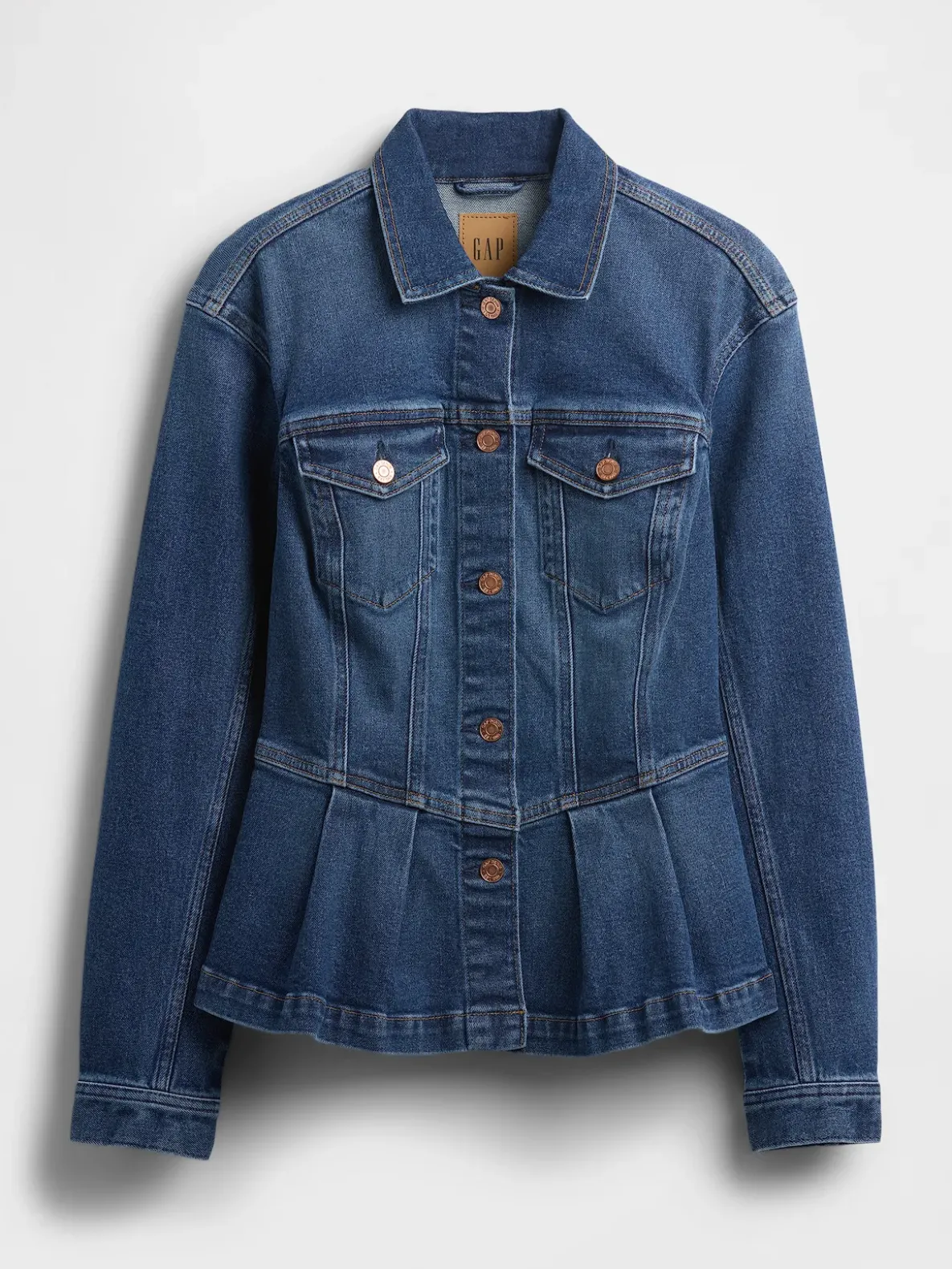 Denim Peplum Jacket