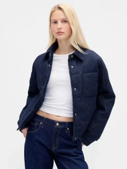 Denim Puffer Jacket