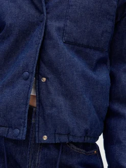Denim Puffer Jacket