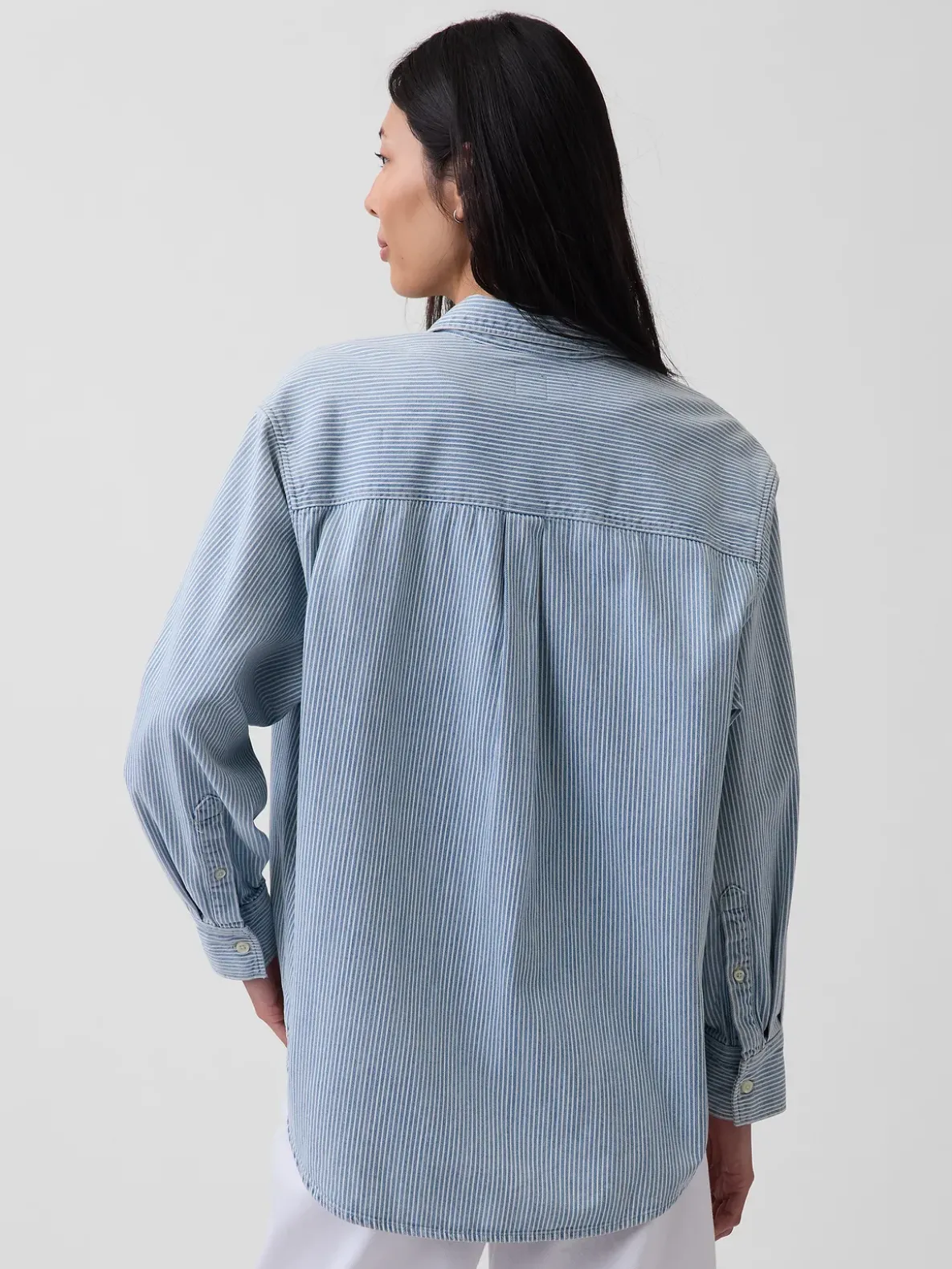 Denim Stripe Big Shirt