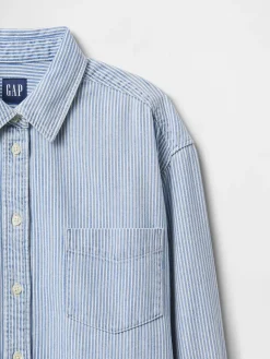 Denim Stripe Big Shirt