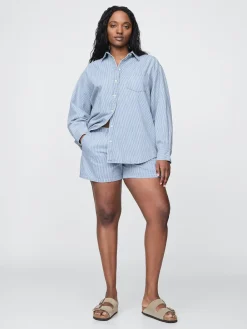 Denim Stripe Big Shirt
