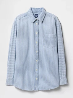Denim Stripe Big Shirt
