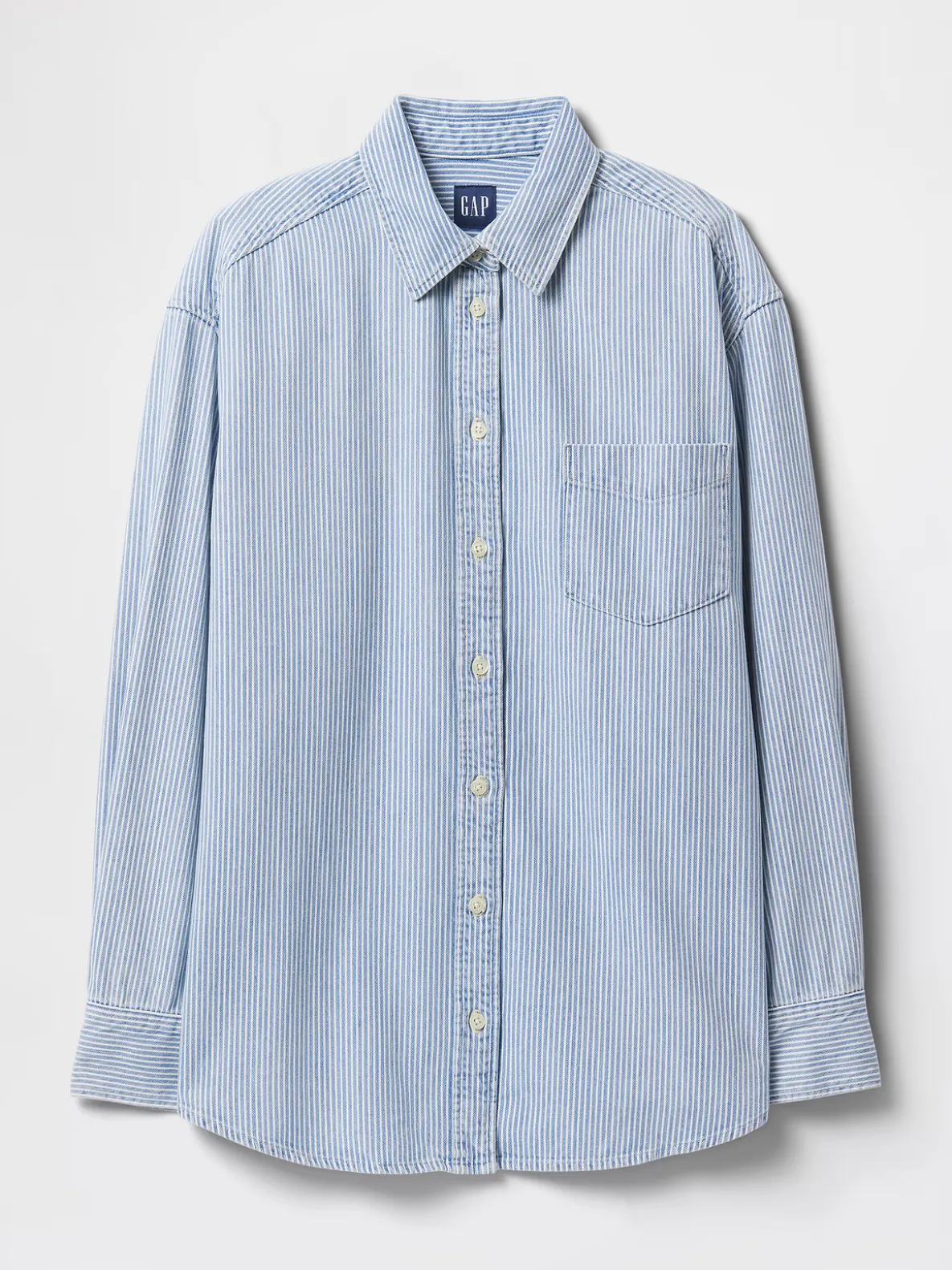 Denim Stripe Big Shirt
