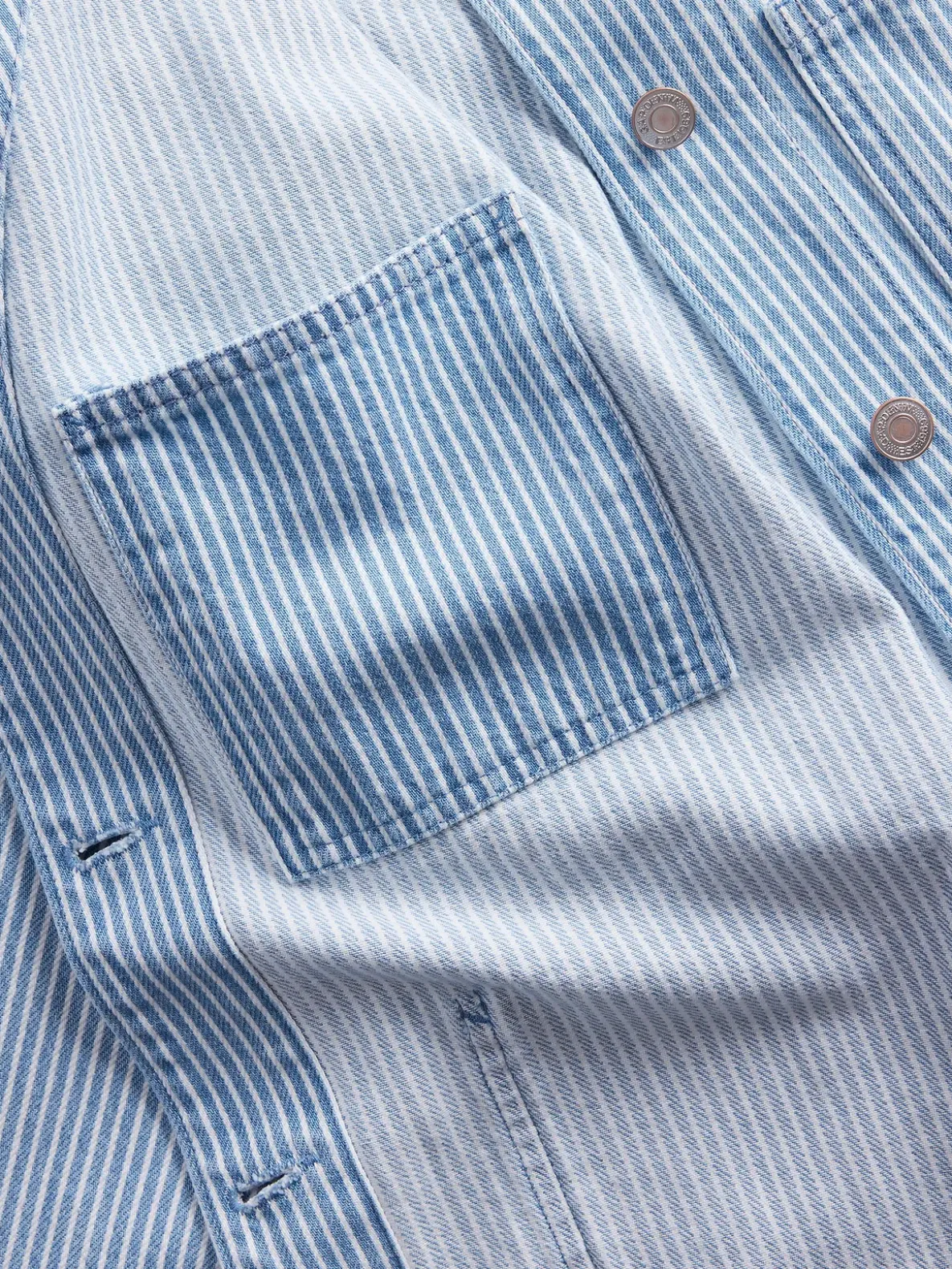 Denim Stripe Chore Jacket