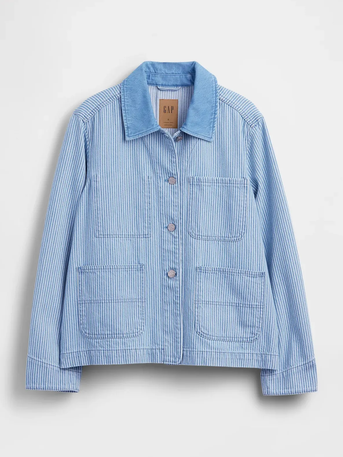 Denim Stripe Chore Jacket